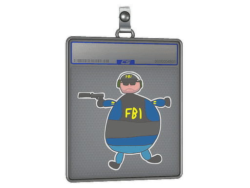 Sticker Slab | Poorly Drawn FBI