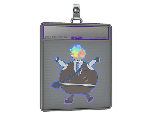 Sticker Slab | Poorly Drawn Number K (Holo)