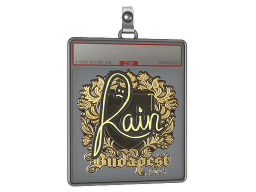 Sticker Slab | rain (Gold) | Budapest 2025