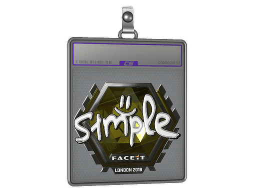 Sticker Slab | s1mple (Foil) | London 2018