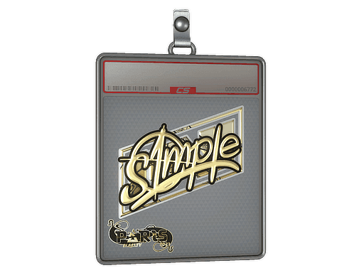 Sticker Slab | s1mple (Gold) | Paris 2023