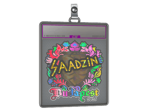 Sticker Slab | saadzin (Holo) | Budapest 2025