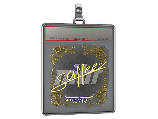 Sticker Slab | saffee (Gold) | Austin 2025