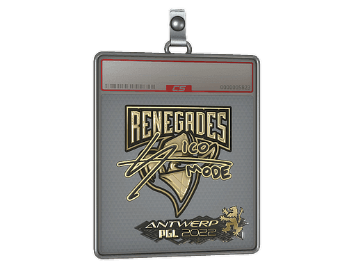 Sticker Slab | sico (Gold) | Antwerp 2022