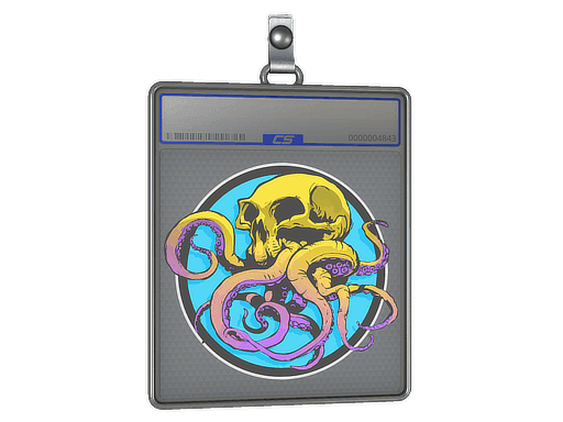 Sticker Slab | Sunset Ocean Tentaskull