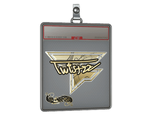 Sticker Slab | Twistzz (Gold) | Paris 2023