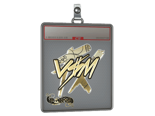 Sticker Slab | v$m (Gold) | Paris 2023