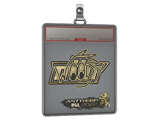 Sticker Slab | WOOD7 (Gold) | Antwerp 2022