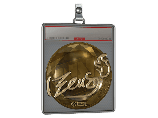 Sticker Slab | Zeus (Gold) | Katowice 2019