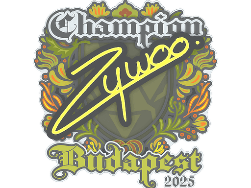 Sticker Slab | ZywOo (Champion) | Budapest 2025