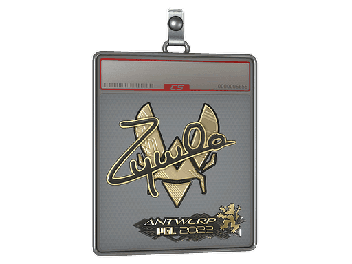 Sticker Slab | ZywOo (Gold) | Antwerp 2022