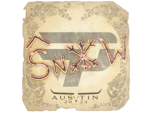 Sticker | snow (Foil) | Austin 2025