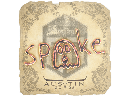 Sticker | spooke (Gold) | Austin 2025