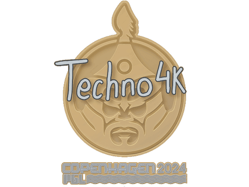 Sticker | Techno4K (Gold) | Copenhagen 2024