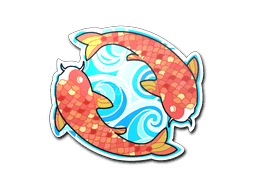 Sticker | Twin Koi (Holo)