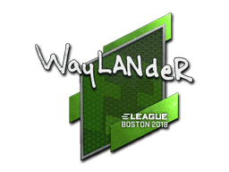 Sticker | wayLander (Gold) | Boston 2018