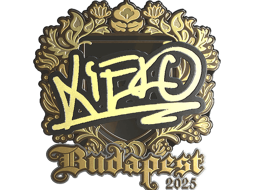 Sticker | xiELO (Gold) | Budapest 2025