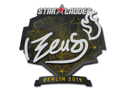 Sticker | Zeus (Gold) | Berlin 2019