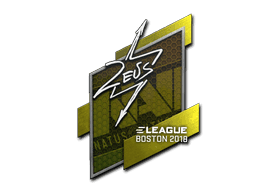 Sticker | Zeus (Gold) | Boston 2018