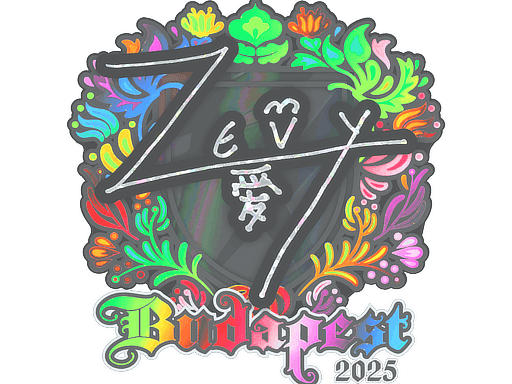 Sticker | zevy (Holo) | Budapest 2025