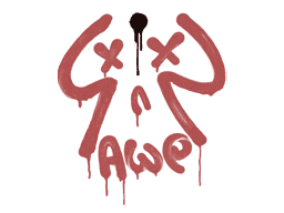 Sealed Graffiti | Recoil AWP (Blood Red)